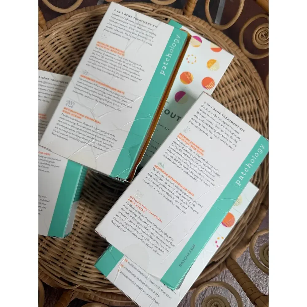 Patchology Breakout Box 3-in-1 Acne Treatment Kit NIB X5